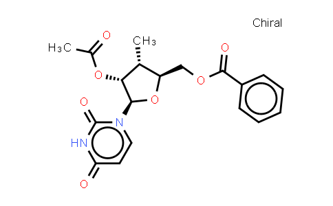 2’-O-Acetyl-5’-O-benzoyl-3’-deoxy-3’-C-alpha-methyluridine