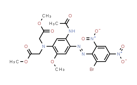 N-[5-(Acetylamino)-4-[(2-bromo-4,6-dinitrophenyl)azo]-2-methoxyphenyl]-N-(2-methoxy-2-oxoethyl)-glycine methyl ester
