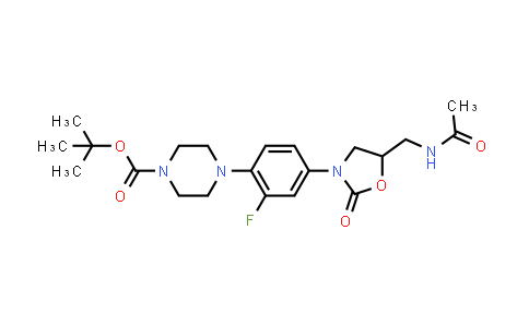 4-[4-[5-[(Acetylamino)methyl]-2-oxo-3-oxazolidinyl]-2-fluorophenyl]-1-piperazinecarboxylic acid tert-butyl ester
