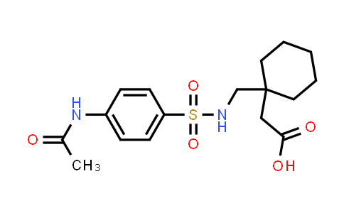 {1-[({[4-(Acetylamino)phenyl]sulfonyl}amino)methyl]cyclohexyl}acetic acid