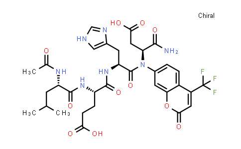 N-Acetylleucyl-alpha-Glutamylhistidyl-N-[2-Oxo-4-(Trifluoromethyl)-2H-Chromen-7-Yl]-alpha-Asparagine