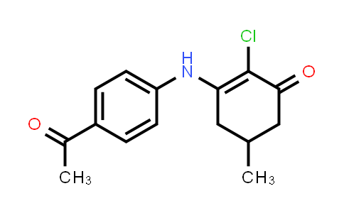 3-((4-acetylphenyl)amino)-2-chloro-5-methylcyclohex-2-en-1-one