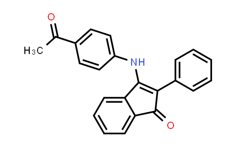 3-((4-acetylphenyl)amino)-2-phenylinden-1-one