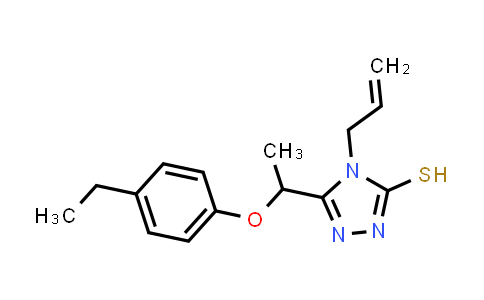 4-Allyl-5-[1-(4-ethylphenoxy)ethyl]-4H-1,2,4-triazole-3-thiol