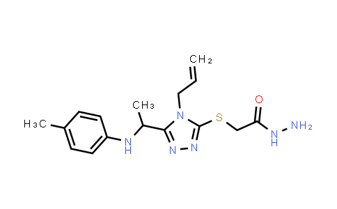 2-[(4-Allyl-5-{1-[(4-methylphenyl)amino]ethyl}-4H-1,2,4-triazol-3-yl)thio]acetohydrazide