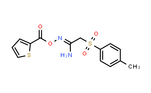 2-amino-1-aza-3-((4-methylphenyl)sulfonyl)prop-1-enyl thiophene-2-carboxylate