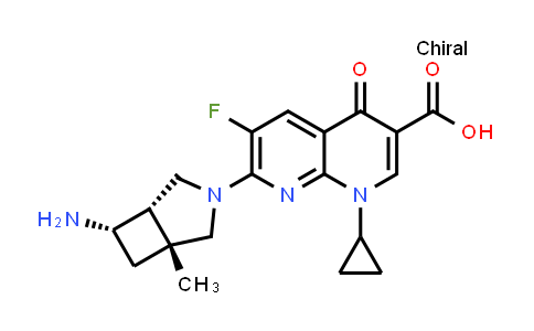 7-[(1R,5S,6S)-6-Amino-1-Methyl-3-Azabicyclo[3.2.0]Heptan-3-Yl]-1-Cyclopropyl-6-Fluoro-4-Oxo-1,8-Naphthyridine-3-Carboxylic Acid