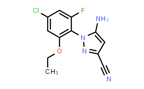 5-Amino-1-(4-chloro-2-ethoxy-6-fluorophenyl)-1H-pyrazole-3-carbonitrile