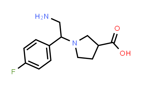 1-[2-Amino-1-(4-fluorophenyl)ethyl]-3-pyrrolidinecarboxylic