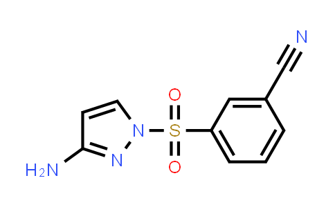 3-[(3-Amino-1H-pyrazol-1-yl)sulfonyl]benzonitrile