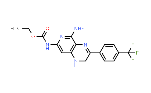 (5-Amino-1,2-Dihydro-3-(4-(Trifluoromethyl)Phenyl)Pyrido[3,4-b]Pyrazin-7-Yl)-Carbamic Acid Ethyl Ester