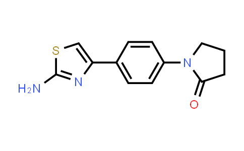 1-[4-(2-Amino-1,3-thiazol-4-yl)phenyl]pyrrolidin-2-one
