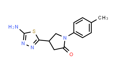 4-(5-Amino-1,3,4-thiadiazol-2-yl)-1-(4-methylphenyl)pyrrolidin-2-one