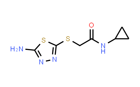2-[(5-Amino-1,3,4-thiadiazol-2-yl)thio]-N-cyclopropylacetamide