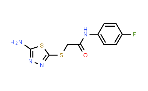2-[(5-Amino-1,3,4-thiadiazol-2-yl)thio]-N-(4-fluorophenyl)acetamide