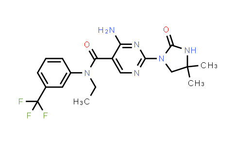4-Amino-2-(4,4-Dimethyl-2-Oxoimidazolidin-1-Yl)-N-Ethyl-N-[3-(Trifluoromethyl)Phenyl]Pyrimidine-5-Carboxamide