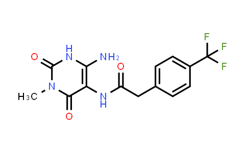 N-(6-Amino-3-Methyl-2,4-Dioxo-1,2,3,4-Tetrahydro-5-Pyrimidinyl)-2-[4-(trifluoromethyl)phenyl]acetamide