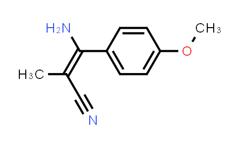 (E)-3-Amino-3-(4-methoxyphenyl)-2-methylacrylonitrile