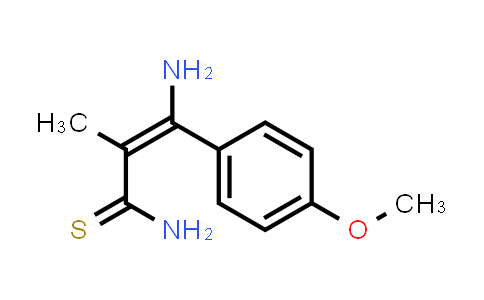 (E)-3-Amino-3-(4-methoxyphenyl)-2-methylprop-2-enethioamide