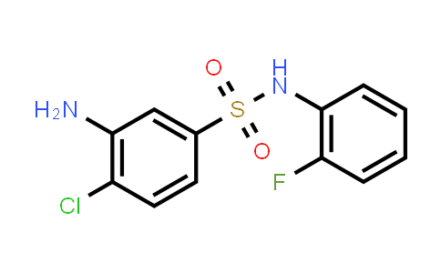 3-Amino-4-chloro-N-(2-fluoro-phenyl)-benzenesulfonamide