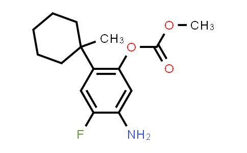 5-Amino-4-fluoro-2-(1-methylcyclohexyl)phenyl methyl carbonate