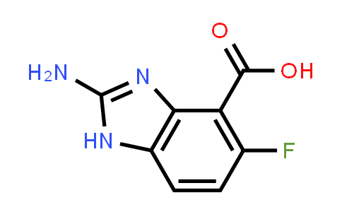 2-Amino-5-fluoro-1H-benzimidazole-4-carboxylic acid