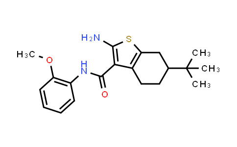 2-Amino-6-tert-butyl-N-(2-methoxyphenyl)-4,5,6,7-tetrahydro-1-benzothiophene-3-carboxamide