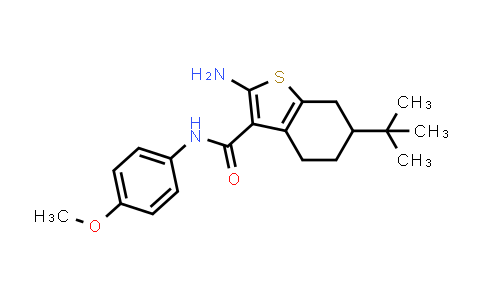 2-Amino-6-tert-butyl-N-(4-methoxyphenyl)-4,5,6,7-tetrahydro-1-benzothiophene-3-carboxamide