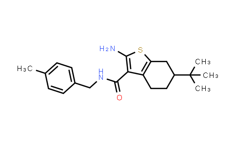 2-Amino-6-tert-butyl-N-(4-methylbenzyl)-4,5,6,7-tetrahydro-1-benzothiophene-3-carboxamide