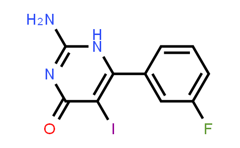 2-Amino-6-(3-Fluorophenyl)-5-Iodo-1H-Pyrimidin-4-One