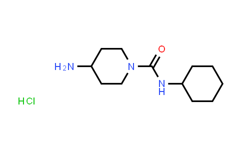 4-Amino-N-cyclohexylpiperidine-1-carboxamide hydrochloride