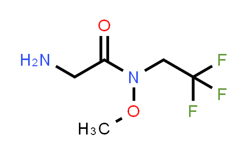 2-Amino-N-methoxy-N-(2,2,2-trifluoroethyl)acetamide