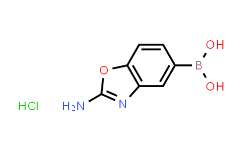 (2-Aminobenzo[d]oxazol-5-yl)-boronic acid hydrochloride