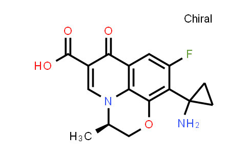 (3R)-10-(1-AMINOCYCLOPROPYL)-9-FLUORO-2,3-DIHYDRO-3-METHYL-7-OXO-7H-PYRIDO[1,2,3-DE]-1,4-BENZOXAZINE-6-CARBOXYLICACID