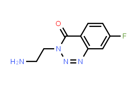3-(2-Aminoethyl)-7-fluoro-1,2,3-benzotriazin-4(3H)-one