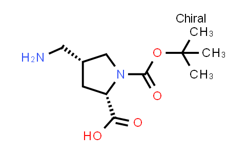 (2S,4R)-4-(Aminomethyl)-1-(tert-butoxycarbonyl)pyrrolidine-2-carboxylicacid
