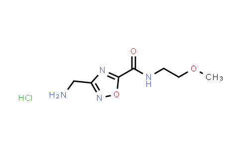 3-(Aminomethyl)-N-(2-methoxyethyl)-1,2,4-oxadiazole-5-carboxamide hydrochloride