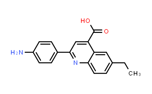 2-(4-Aminophenyl)-6-ethylquinoline-4-carboxylic acid