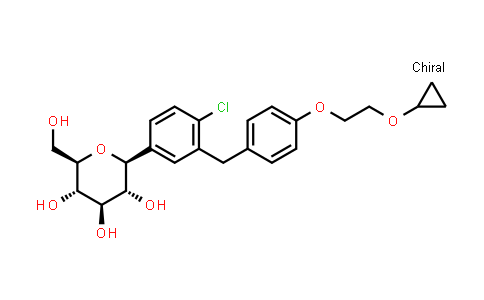 (1S)-1,5-Anhydro-1-C-[4-chloro-3-[[4-[2-(cyclopropyloxy)ethoxy]phenyl]methyl]phenyl]-D-glucitol
