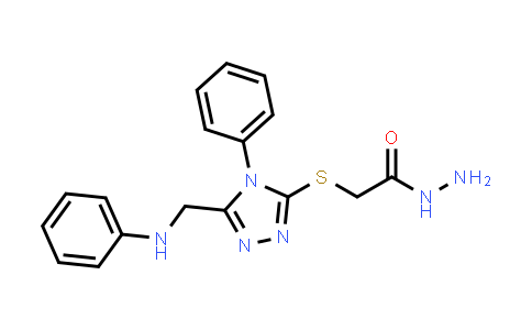 2-{[5-(Anilinomethyl)-4-phenyl-4H-1,2,4-triazol-3-yl]thio}acetohydrazide