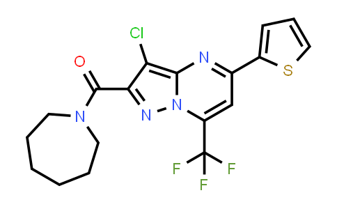 Azepan-1-Yl-[7-Chloro-4-Thiophen-2-Yl-2-(Trifluoromethyl)-1,5,9-Triazabicyclo[4.3.0]Nona-2,4,6,8-Tetraen-8-Yl]Methanone