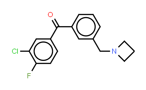 [3-(1-Azetidinylmethyl)phenyl](3-chloro-4-fluorophenyl)methanone