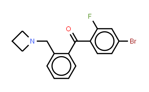 [2-(1-Azetidinylmethyl)phenyl](4-bromo-2-fluorophenyl)methanone