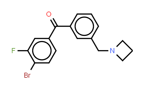 [3-(1-Azetidinylmethyl)phenyl](4-bromo-3-fluorophenyl)methanone