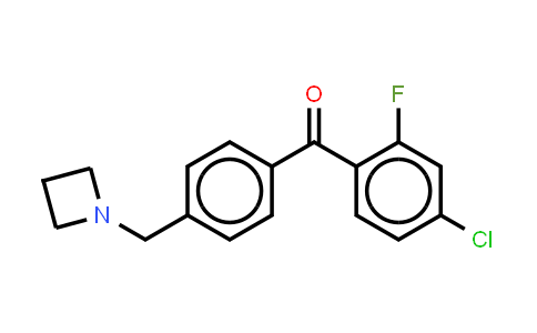 [4-(1-Azetidinylmethyl)phenyl](4-chloro-2-fluorophenyl)methanone