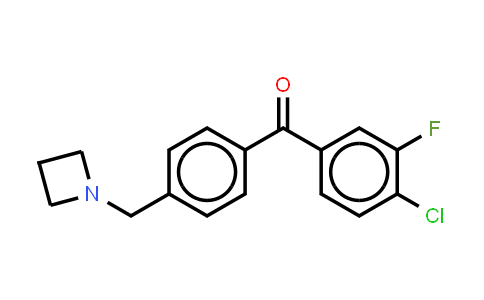 [4-(1-Azetidinylmethyl)phenyl](4-chloro-3-fluorophenyl)methanone