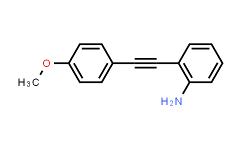 Benzenamine, 2-[(4-methoxyphenyl)ethynyl]-