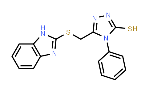 5-(benzimidazol-2-ylthiomethyl)-4-phenyl-1,2,4-triazole-3-thiol
