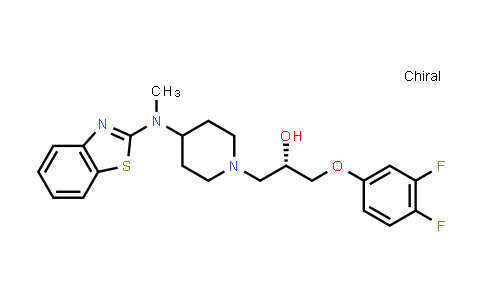 (2S)-1-[4-(1,3-Benzothiazol-2-Yl-Methylamino)Piperidin-1-Yl]-3-(3,4-Difluorophenoxy)Propan-2-Ol