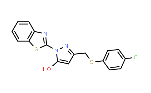 1-(1,3-Benzothiazol-2-yl)-3-{[(4-chlorophenyl)thio]methyl}-1H-pyrazol-5-ol